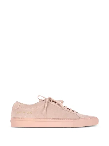 Sneakerși Common Projects din piele de căprioară roz