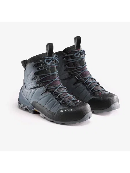 Buty trekkingowe wodoodporne skóra szare