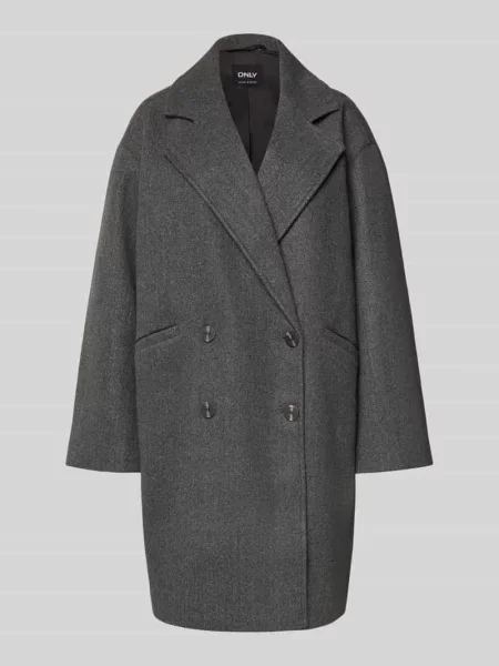 Płaszcz o kroju oversized z kołnierzem z połami model ‘BLAKE’ Only
