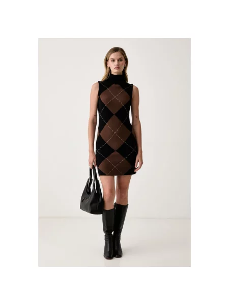 Dzianinowa sukienka mini Dkny