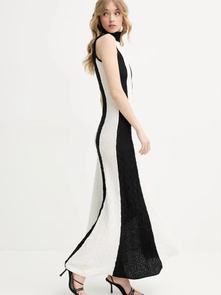 Сукня MSGM maxi розкльошена чорний