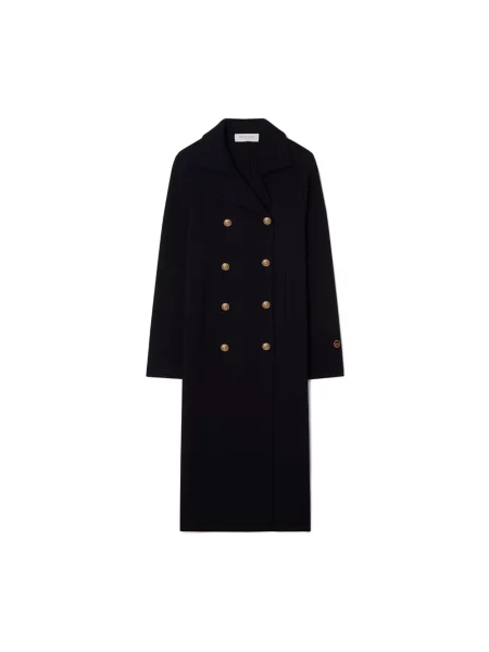 Płaszcz Busnel wełniany niebieski