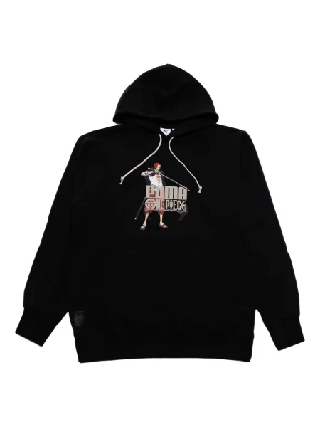 Hanorac cu glugă Puma cu glugă negru