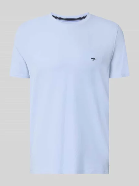 T-shirt w kroju regular fit z haftowanym logo Fynch-hatton