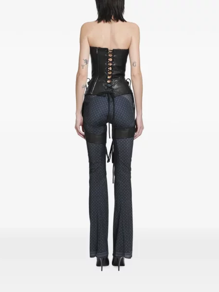 Top Knwls din piele negru