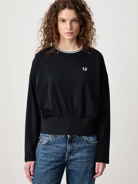 Fred Perry majica dugih rukava ženska plava