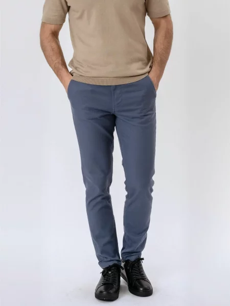 TEESHOPPEN Pantaloni Structure albastru