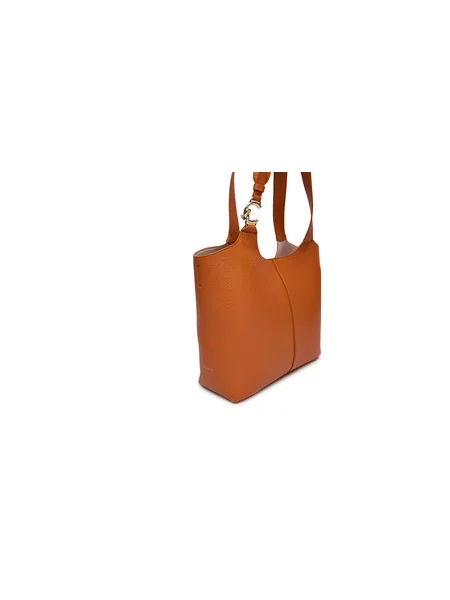 Coccinelle Ročna torba SHA Coccinelle C-Easy E1 SHA 11 02 01 Rjava oranžna