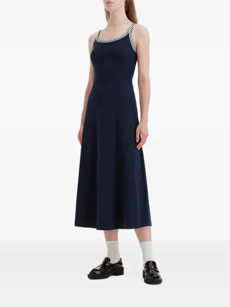 Rochie midi B+ab cu bretele albastru