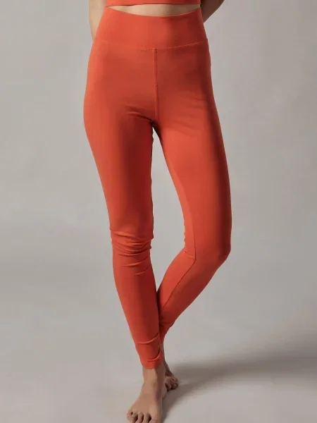 OWN Off With Nature Tajice Leggings a Vita Alta ciglasto crvena