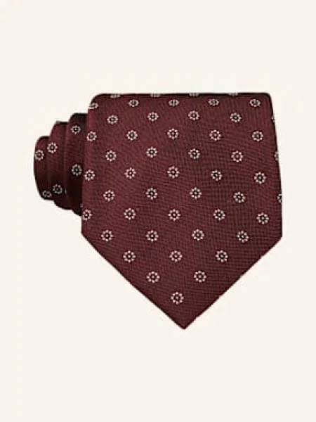 Zegna Krawat rot biały