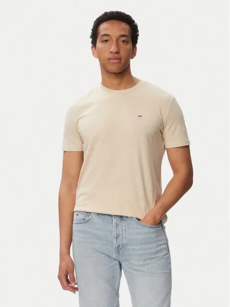 Tommy Jeans Tricou Jaspe Htr Tee Ext bej