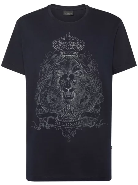 Tricou Billionaire cu imagine albastru