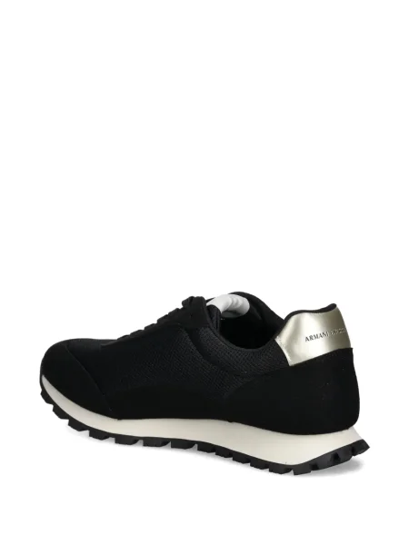 Sneakerși Armani Exchange cu autograf negru