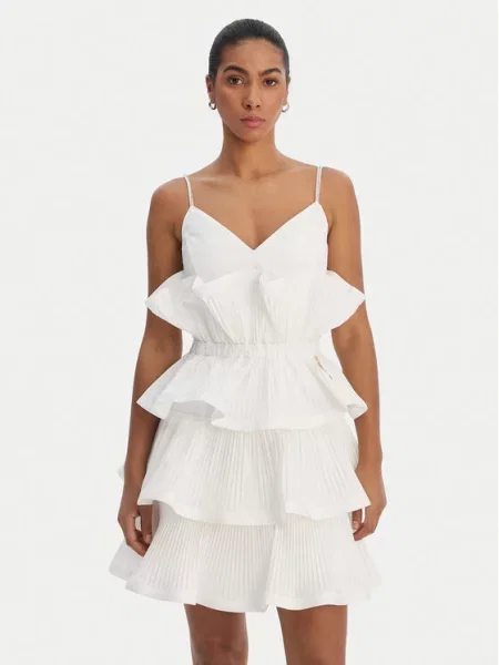 Fracomina Cocktail obleka bela