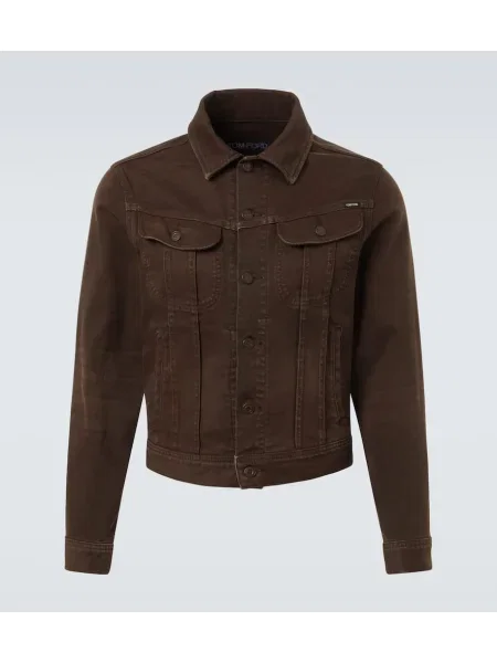 Denim jakna Tom Ford rjava