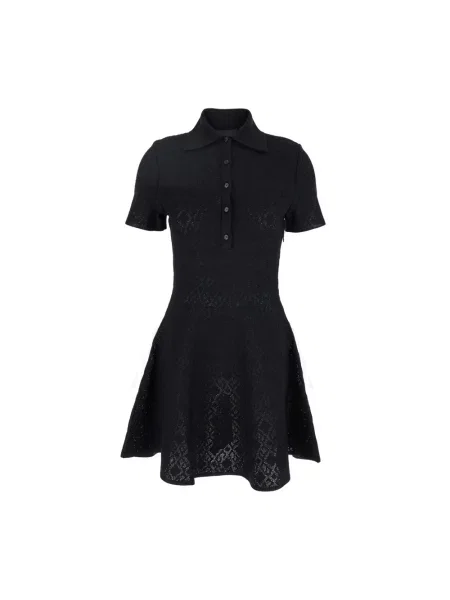 Lniana sukienka Givenchy czarna