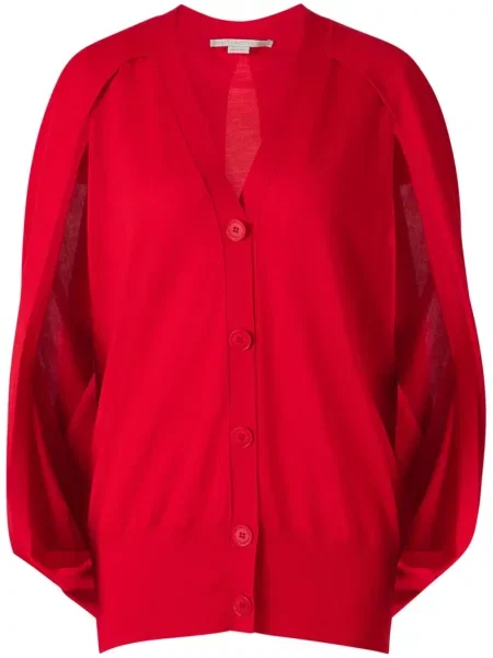 Kardigan Stella Mccartney wełniany czerwony