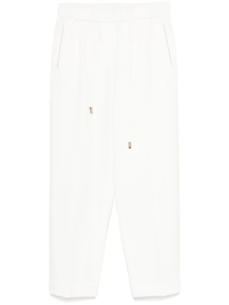 Pantaloni Peserico cu mărgele alb