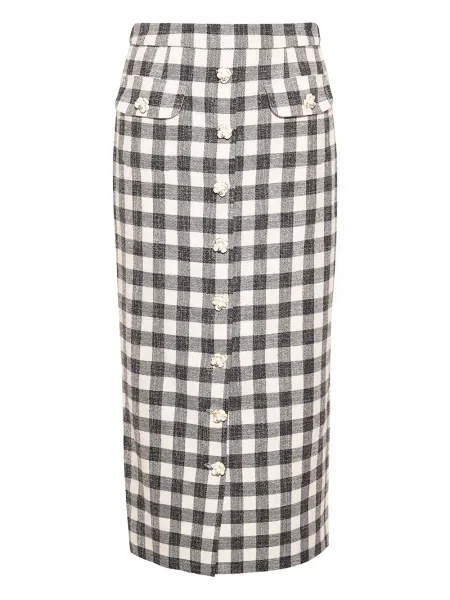 Spódnica Cara Cara w kratkę czarna