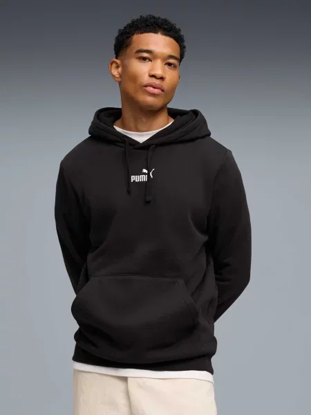 Худи Puma с лого черное