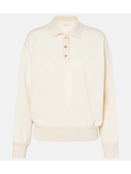 Kašmírový svetr Loro Piana bílý