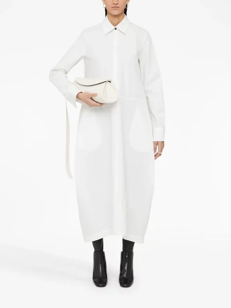 Ilgas kostiumas maxi suknele Jil Sander balta
