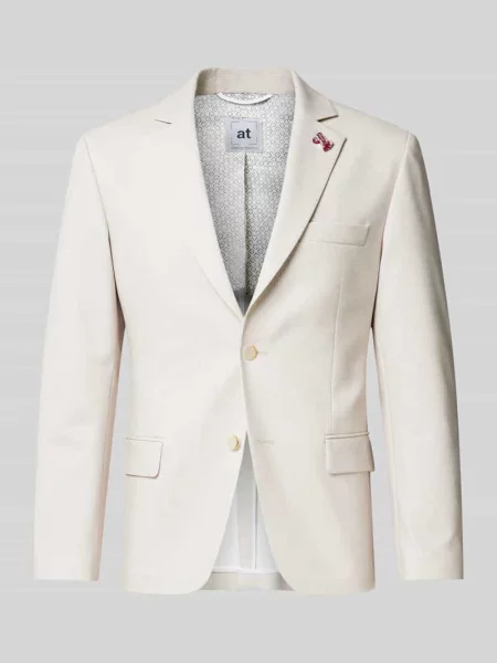 Marynarka z brustaszą Atelier Torino beżowa