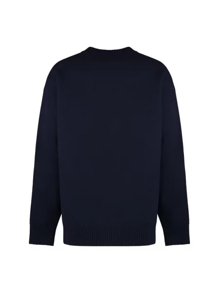 Sweter Jil Sander wełniany niebieski