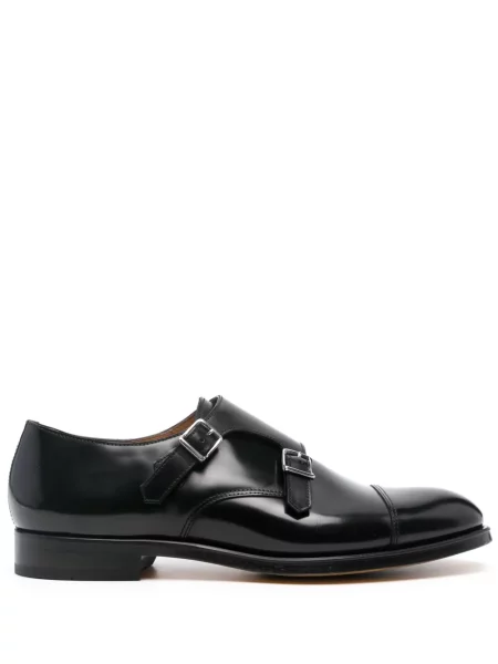 Кожаный обувки монк Doucal's черно