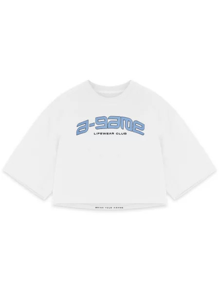 A-Game Sport top Rotate Logo albastru alb
