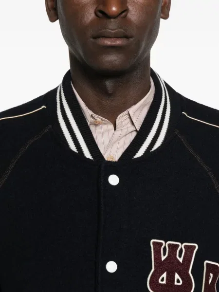 Palton Wales Bonner cu broderie albastru