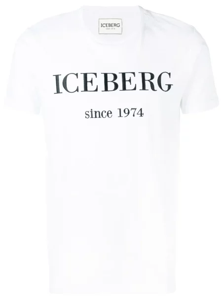 Tricou Iceberg cu broderie alb