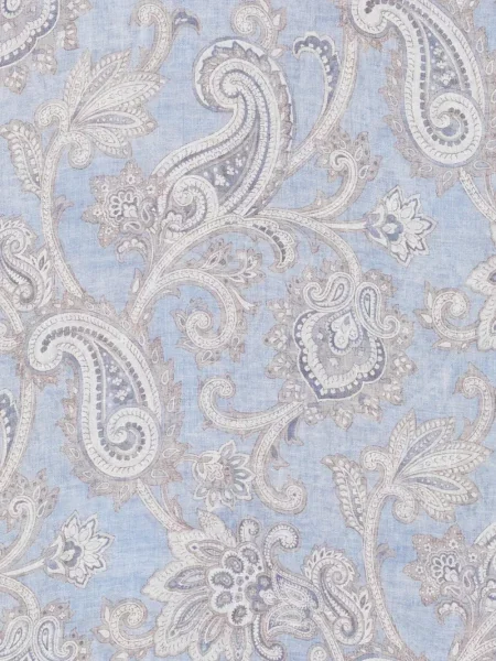 Fular Dell'oglio cu imagine cu model paisley albastru