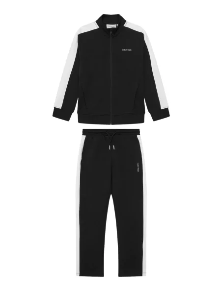 Calvin Klein Kids Sada CALVIN KLEIN JEANS kids TERRY COLORBLOCK JOGGER SET TUTA' černá