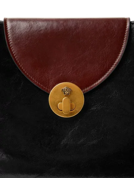 Geanta de piele Versace din piele negru