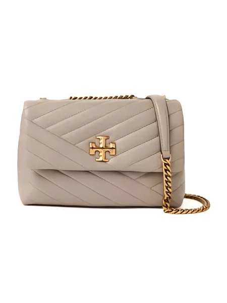 Torebka Tory Burch skórzana beżowa