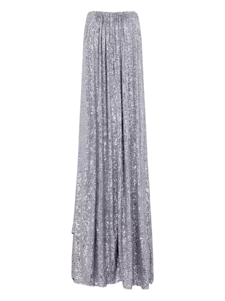 Rochie Rabanne cu talie înaltă de costum argintiu