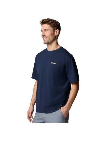 Tričko Columbia Cedar Trail Back Graphic Tee collegiate navy tmavě modré