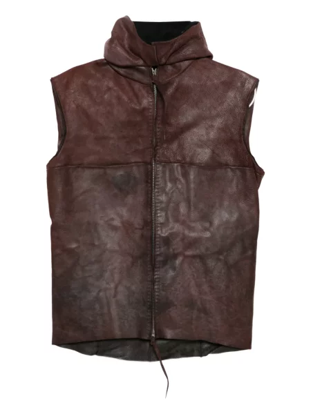 Суичър с качулка Ma+ без ръкави кафяво