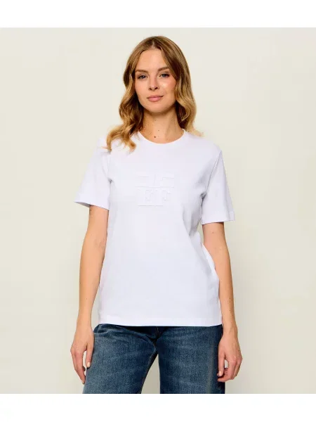 Elisabetta Franchi Tricou | Oversize fit alb