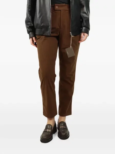 Pantaloni Varley de catifea cord maro