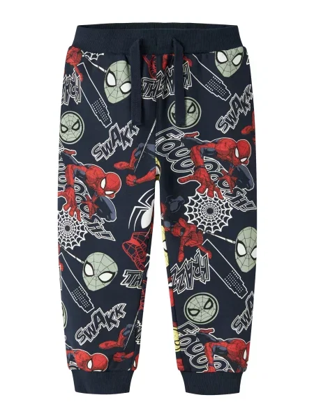 NAME IT Pantaloni NMMJacco Spider bleumarin / galben / roșu alb
