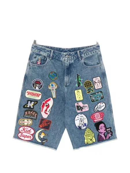 Kraťasy Kidsuper s autogramem modré