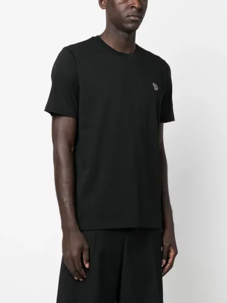 Tricou Paul Smith cu model zebră cu autograf negru