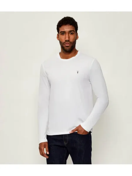 Hosszú ujjú póló Allsaints fehér