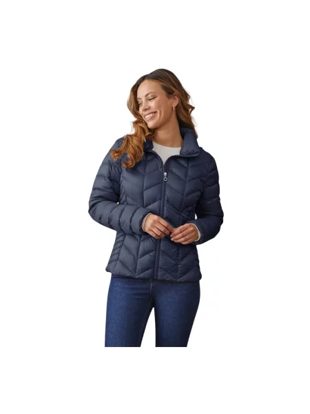 Kurtka puchowa Junge elegancka niebieska