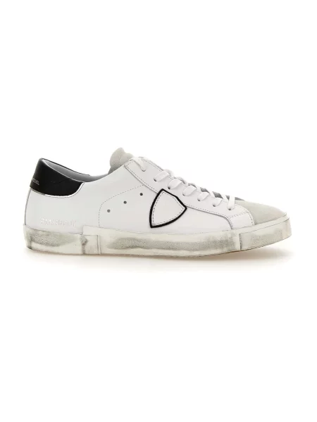 Sneakersy Philippe Model skórzane do tenisa białe