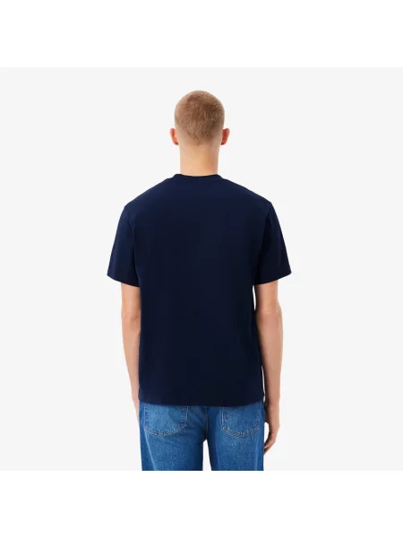 Классическая футболка Lacoste синяя