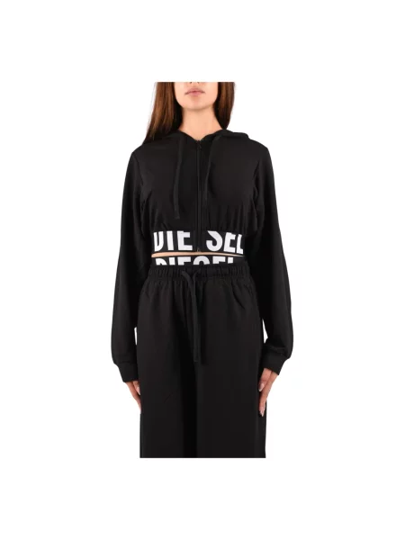 Bluza z kapturem Diesel z kapturem czarna